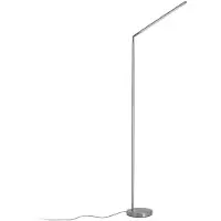 LINDBY LED-Stehleuchte Jabbo, 163 cm, nickel, Metall