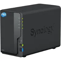 Synology DS223 NAS-Station, 12 TB, mit 2 Western Digital Red Plus Festplatten, Realtek Rtd1619b Quad-Core Prozessor