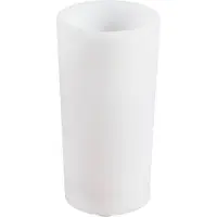 LINDBY LED-Akku-Blumenvase Florista, RGB, IP54, Ø 12cm, weiß