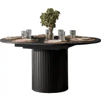Mirjan 24 Tisch Zante 09, Esszimmer Tisch, Kollektion (Farbe: Schwarz)