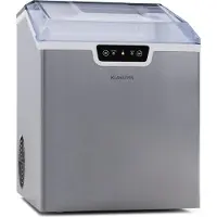 Klarstein Eiswürfelmaschine für Zuhause Camping Gastro, Schnelle Mini-Eiswürfelmaschine Klein, Profi Eismaschine für Große & Kleine Eiswürfel, Selbstreinigend, 2,3L Wassertank, 18kg Eis in 24h