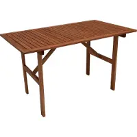 Degamo Gartentisch Esstisch BRASILIA 70x120cm rechteckig, Holz Eukalyptus geölt
