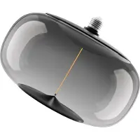 Osram Vintage 1906 Big Elipse ist eine dimmbare LED-Lampe aus Kunststoff mit Filament in Ellipsenform. Sie bietet 12 W für 350 lm, E27 Fassung, Smoke Design, 300 mm Durchmesser, CRI 80, 1800 K.