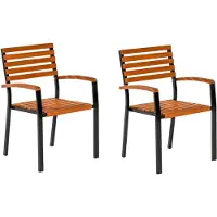 Merxx Gartensessel "Schloßgarten", schwarz, B:59,5cm H:87cm T:56cm, Sessel, Gartensessel, 2er Set