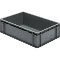 LA-KA-PE LA KA PE Transportstapelkasten grün L600xB400xH175mm Wände / Boden geschlossen PP - TK600/ 175-0