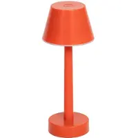 LINDBY LED-Akkuleuchte Gaja, rot, USB, IP44, RGBW, dimmbar