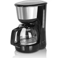 Aigostar 8433325501181, Filterkaffeemaschine, 1,25 l, Gemahlener Kaffee, 1000 W, Schwarz, Edelstahl