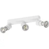 SLV 1008234 PURI 2.0 Basic, Wand- und Deckenaufbauleuchte, long, rund, 3 x max. 6 W GU10, weiß