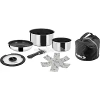 Brunner Topfset Academy NG Mini 7-teilig Ø20/Ø16 2,8/1,4 l silber Gasherd