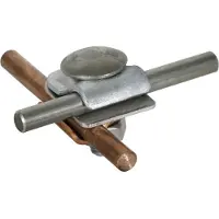 Dehn MMV Klemme mit Flachrundschraube und Mutter Cu-St TZN RD 6-8mm - 390267