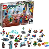 LEGO 76196 Marvel Avengers Adventskalender 2021 Weihnachtskalender mit Spider-Man und Iron Man für Kinder ab 7 Jahren, Weihnachtsgeschenk