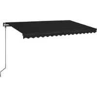 Syfax Markise Manuell Einziehbar 400x350 cm Anthrazit