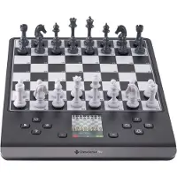 Millennium ChessGenius Pro, Einteiliges Brett, Schwarz, Weiß