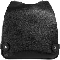 Cluty Cityrucksack , Damen, Gr. B/H/T: 29cm x 28cm x 8cm, onesize, schwarz, Leder, Rindsleder, leicht glänzend, unifarben, Rucksäcke Cityrucksack, echt Leder, Made in Italy