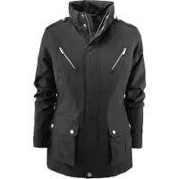 James Harvest Sportswear Kingsport Lady Jacke, leicht wattiert, mit versteckter Kapuze und Cargotaschen