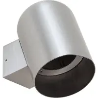 LINDBY Außenwandleuchte Lupil, aluminium, Metall, GU10, IP44