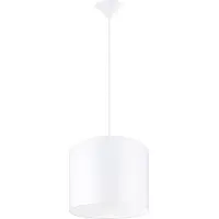 Sollux Hängeleuchte NOVA 30 weiß 1xE27 15W Stoff/PVC 88x30x30cm