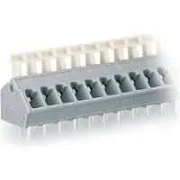 Wago 256-412/000-009/999-950 Leiterplattenklemme,Drücker,2,5 mm2,lichtgrau 256412000009999950 - 15 Stück