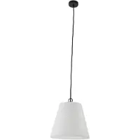 LINDBY Außenhängeleuchte Alaida, weiß, Kunststoff, E27, IP65