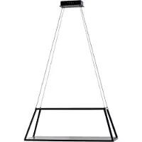 LUCANDE Hängelampe Mensola , dimmbar, schwarz, für Wohn- / Esszimmer, Aluminium, Modern