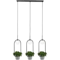 LINDBY Orna Hängeleuchte dreiflammig Blumenampel