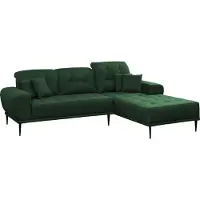 Mirjan 24 Ecksofa Rapallo, Stilvoll Polstermöbel, Modernes Eckcouch, Polstersofa vom Hersteller (Farbe: Samoa 6, Seite: Rechts)