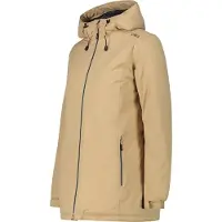 CMP Woman Jacket Long FIX Hood sesamo (A435) 46