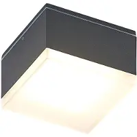 LINDBY Mathea LED-Außen-Deckenleuchte, eckig