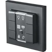 Homematic IP Wandtaster "Wandtaster - 6-fach (142308A0)", grau (anthrazit), B:11,5 H:4,8 T:12,6, Smart-Home-Stationen, Wandtaster
