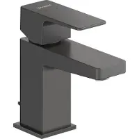 Duravit Manhattan Einhebel-Waschtischmischer S, Ausladung 95 mm, mit Ablaufgarnitur, MH1010001046, Farbe: Schwarz Matt