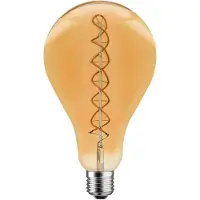 NCC-Licht Riesen LED Spiral Filament Glühbirne A165 5W E27 gold gelüstert extra warm 2200K Retro Nostalgie DIMMBAR