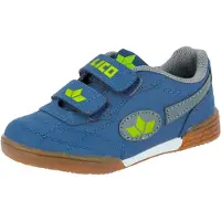 Lico Unisex Kinder Bernie V Hallenschuhe, Marine Grau Lemon, 40 EU