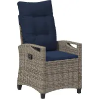 Syfax Verstellbarer Gartenstuhl 56 x 60 x 112 cm Stahl