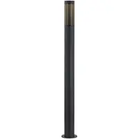 LINDBY Wegelampe Statius, anthrazit/klar, Eisen, 100 cm