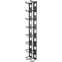 APC AR8442 NetShelter Kabelmanagement, Vertikaler Kabelmanager, Kabelringe, Satz mit 8 Stück, Schwarz, 55 mm x 766 mm x 85 mm