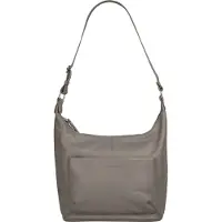 Bruno Banani Shopper , Damen, Gr. B/H/T: 38cm x 29cm x 11cm onesize, grau, Leder, leicht glänzend, unifarben, Taschen Shopper, echt Leder