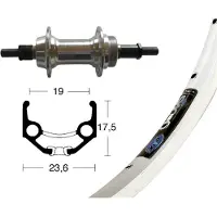 Winora Rigida Zac 19 6-7s Hinterrad