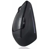 Perixx PERIMICE-713 L, Linkshändig, Vertikale Ausführung, Optisch, RF Wireless, 1600 DPI, Schwarz