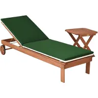 Merxx Gartenliege "Aktionsliegen Set", beige (braun), Gartenliegen, Gartenliege, 1 Liege und 1 Hocker, mit Auflagen