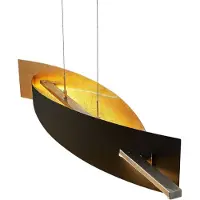 LUCANDE LED-Hängeleuchte Marija, 101 cm, schwarz, dimmbar