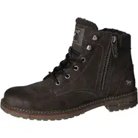 Mustang Herren Stiefelette Schnürboot warm gefüttert Reißverschluss 4201-601, Größe:41 EU, Farbe:Grau