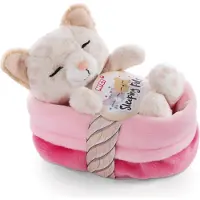 Nici Schlafendes Kätzchen Mit Leopardenmuster Im Teddy 12 Cm