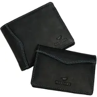 Mustang Leder Geldbörse Kartenhalter Berrima Giftbox Wallet and Creditcardholder Black schwarz