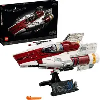 LEGO 75275 Star Wars A-wing Starfighter Set für Erwachsene, Fanartikel, Sammlerstück, Raumschiff mit Minifigur und Infotafel