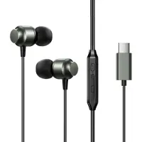 JOYROOM JR-EC06 USB Type C Grey - Wired Headphones, Kabelgebunden, 20 - 20000 Hz, Anrufe/Musik, Kopfhörer, Grau