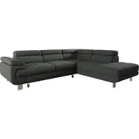 Mirjan 24 Ecksofa Lotos, Couch mit Schlaffunktion und Bettkasten, Wohnzimmer, Einstellbare Kopfstützen und Armlehnen (Farbe: Barrel 97, Seite: Rechts 2R-OT)