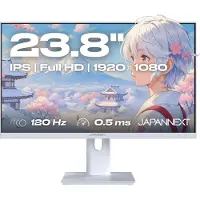 Japannext Gaming Monitor 23.8" IPS Full HD (1920x1080) 120Hz 0.5ms Weiß JN-IPS238G120F-HSP-W