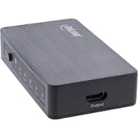InLine HDMI Switch, 5-fach, 4K2K@60Hz, HDCP 2.2, HDMI, Schwarz, 60 Hz, 6 Gbit/s, 600 MHz, 4096 x 2160 Pixel