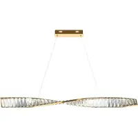 Maytoni LED-Pendelleuchte Kristall Messing - Kronleuchter Gold