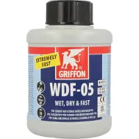 Griffon WDF-05 PVC-Kleber Pinselflasche mit 250 ml, schnellklebend für Pool Flex